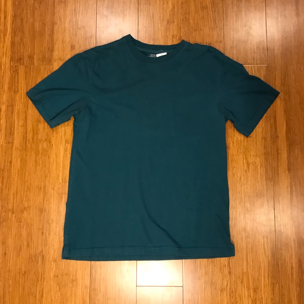 Vintage teal blue shirt sleeve